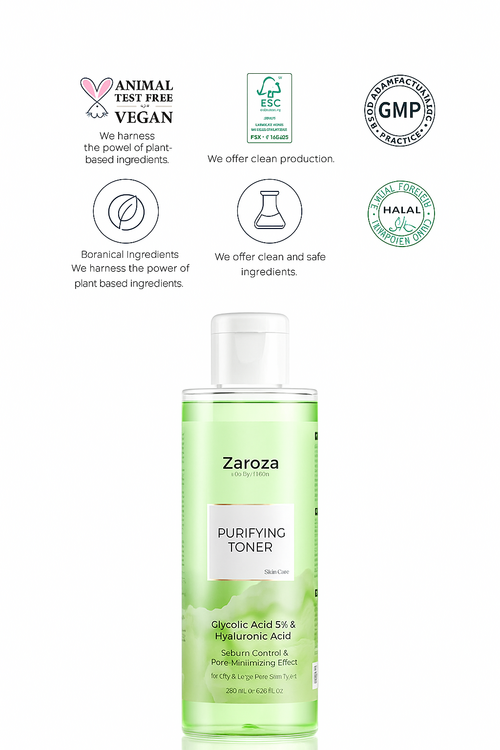 Green Tonic Purifying Pore Tightening Glycolic Acid Toner Purifying