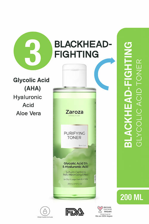 Green Tonic Purifying Pore Tightening Glycolic Acid Toner Purifying